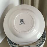 8 hollow plates st Amand and Hamage model Marie Louise