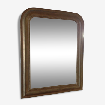 Petit miroir en bois doré