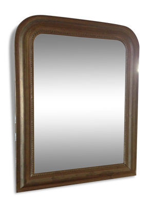 Petit miroir en bois doré