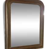 Small mirror wooden gold