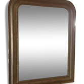 Small mirror wooden gold