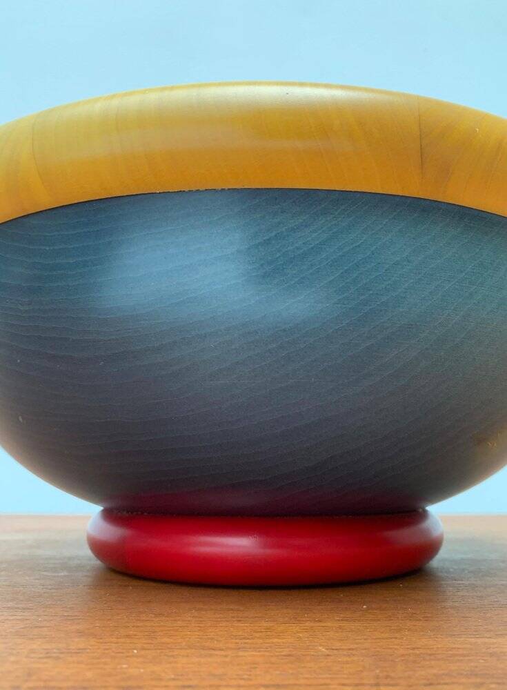 Postmodern Italian Wooden Bowl by Pietro Manzoni