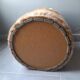 Cylindrical storage pouffe in faux fur 1970