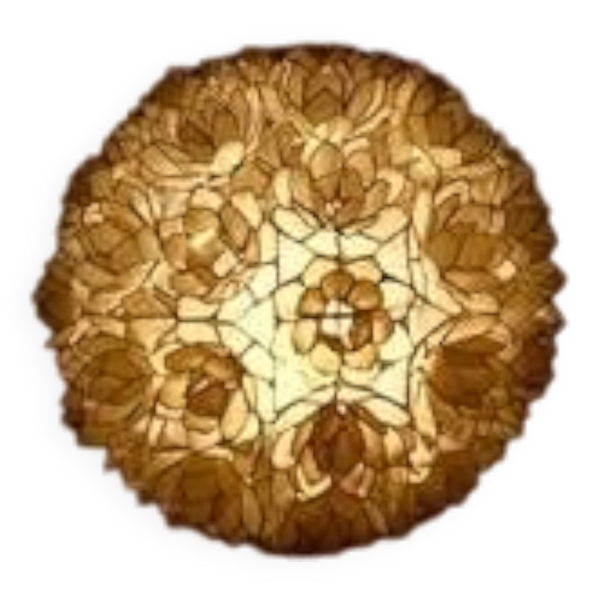 Mother-of-pearl table lamp by Rausch, Germany circa 1960s.