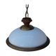 Suspension in white opaline, its edge in aged brass
