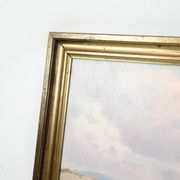 Oil painting on canvas - Coastal landscape - Alfred Theodor Olsen - Circa 1900