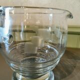 Art deco glass pitcher