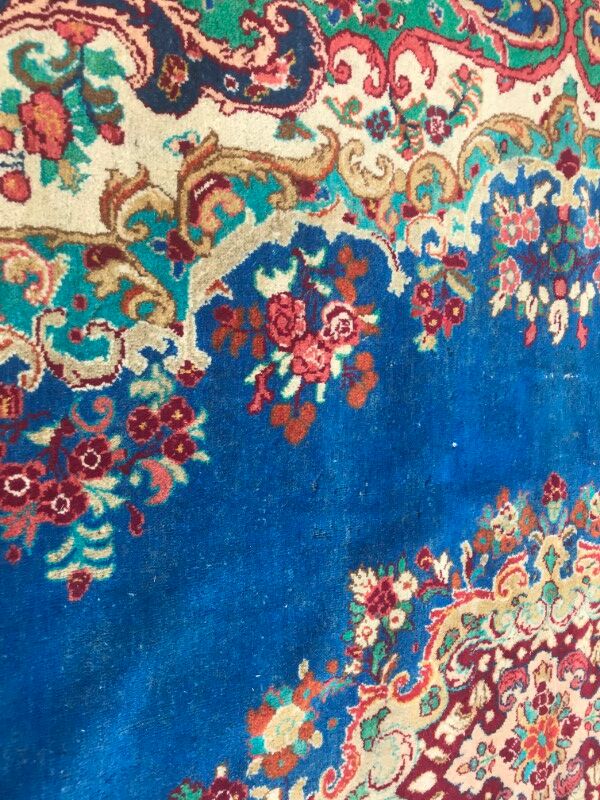 Persian vintage mahal rug handmade 258x373 cm