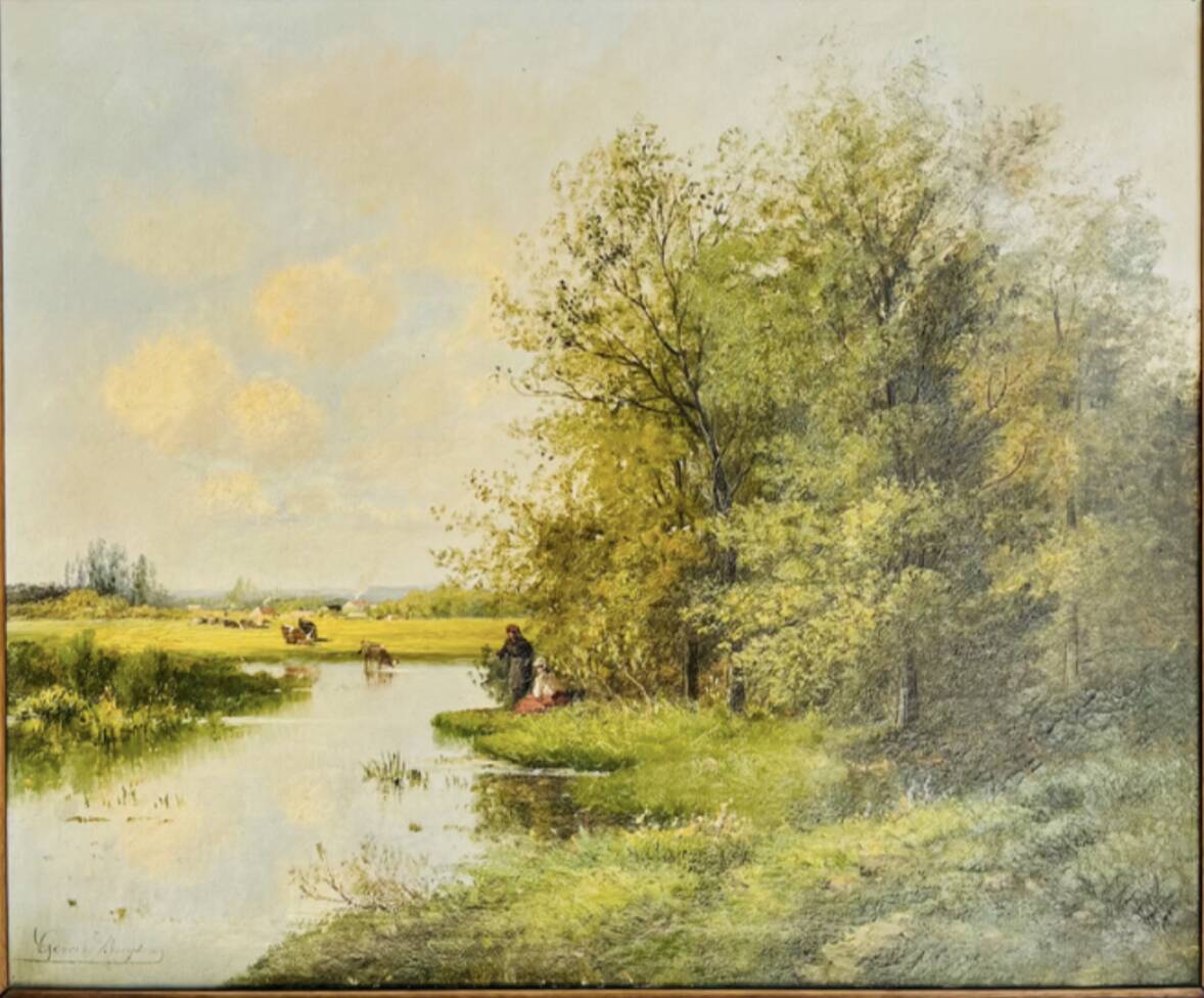 Peinture huile sur toile Gérard Buysen, XIXème