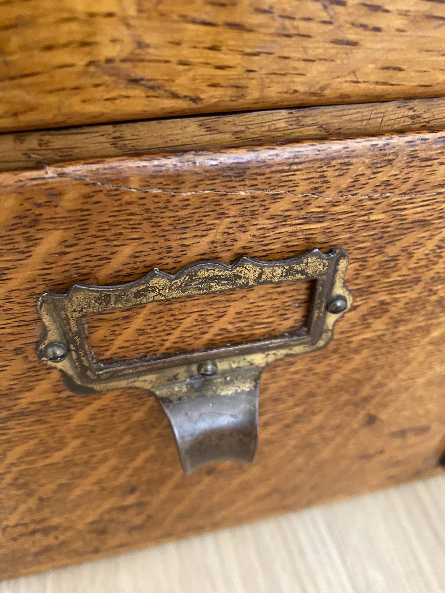 Vintage professional furniture, shannon unis france four-drawer filing cabinet for postcards