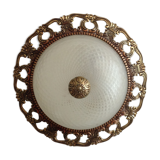 Glass and brass ceiling