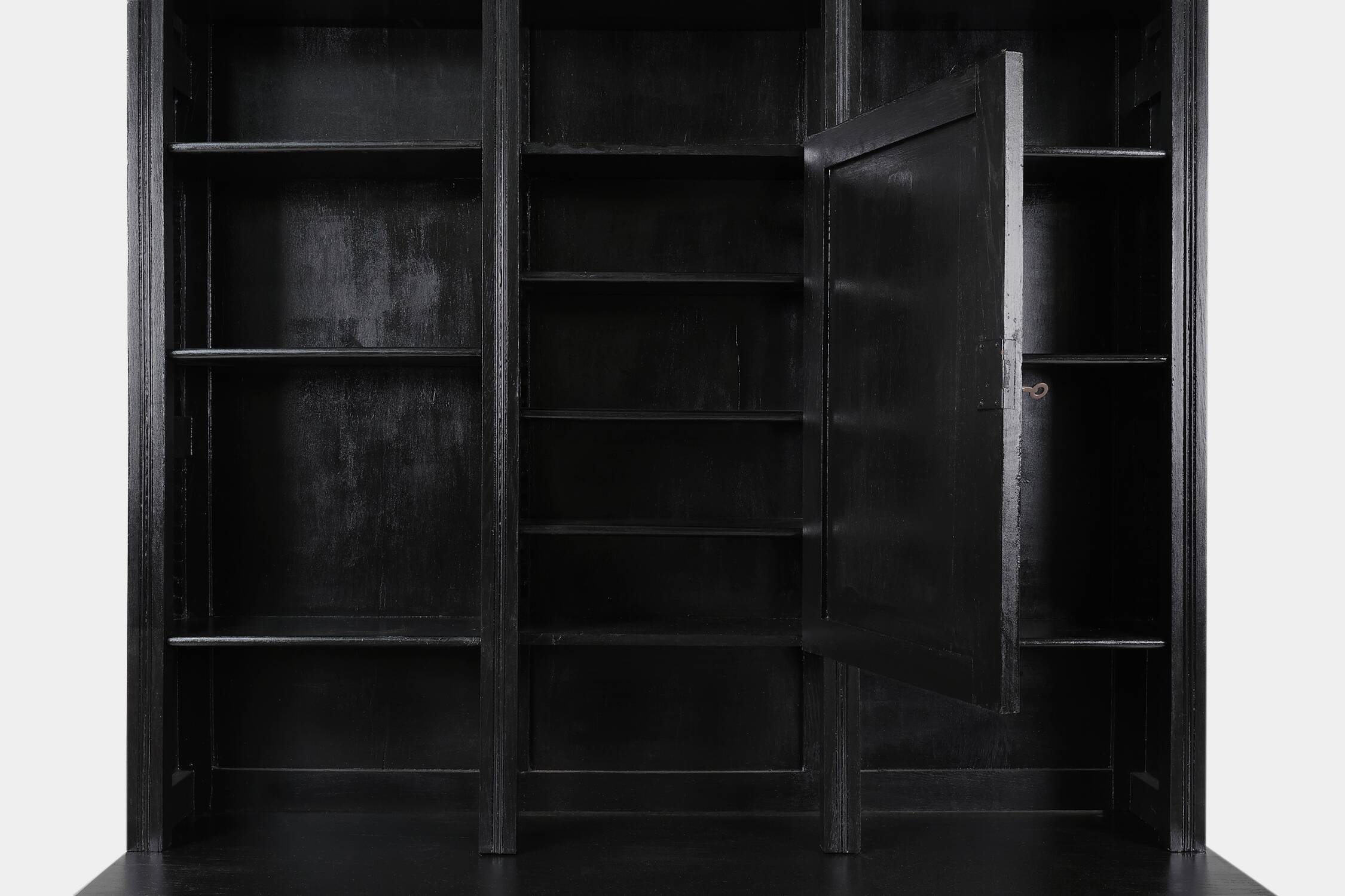 Impressive Art Nouveau Farmacist Cabinet in oak, France ca. 1910