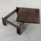 Modern teak coffee table bastiano by tobia & afra scarpa for gavina, 1960s