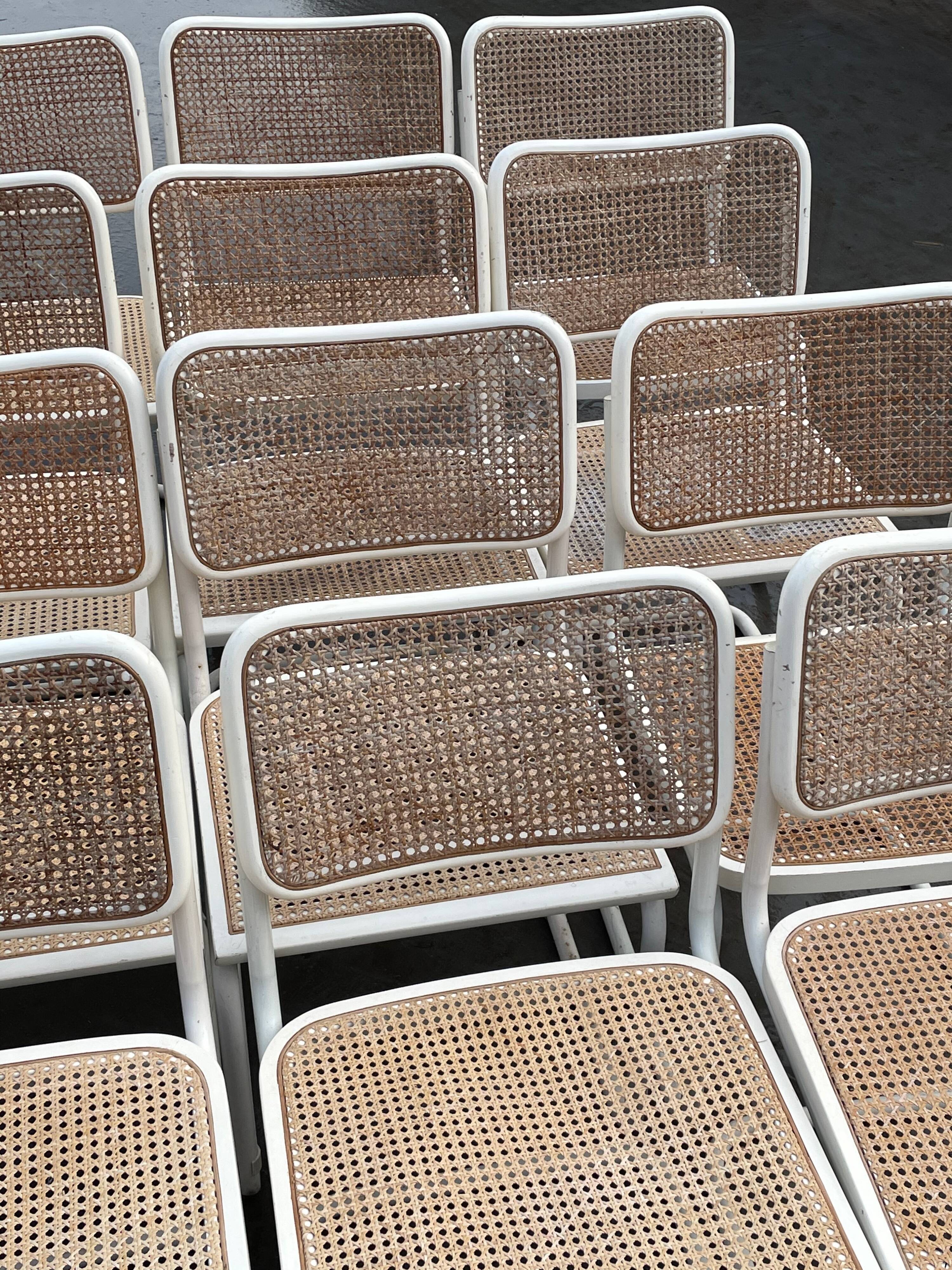 Set of 4 Cesca Model chairs by Marcel Breuer