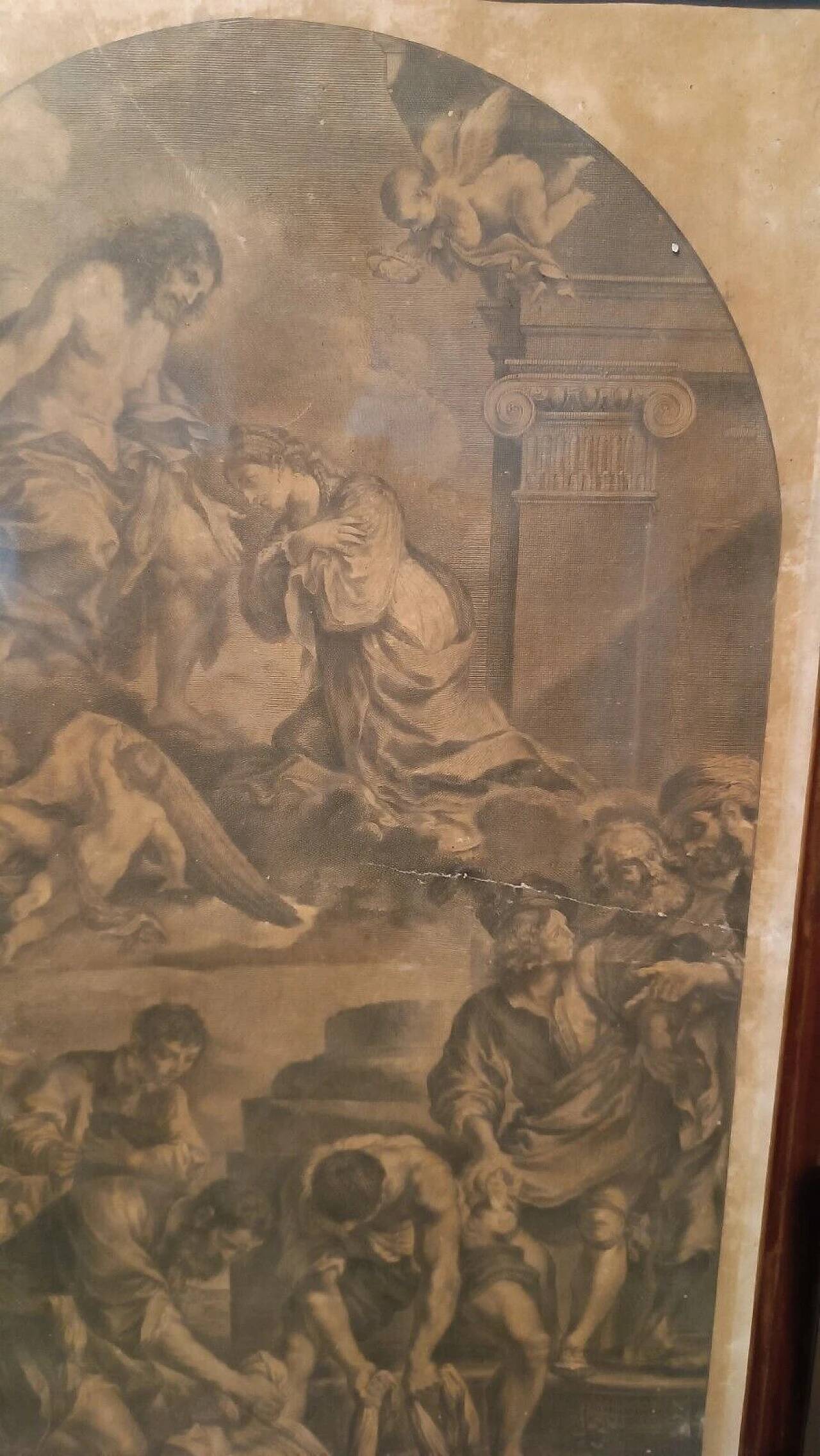 Jacob Frey, Saint Petronilla, engraving, 1731