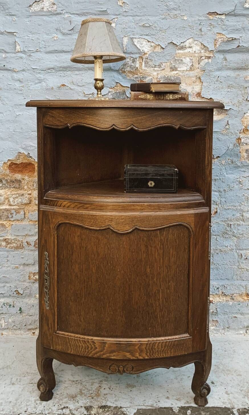 Door corner, Louis XV style cherry, vintage, 60s