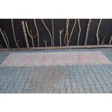 Handmade Turkish corridor runner from the 1960s - 83x370 cm