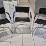 Set of 3 Cantilever armchairs, 1970s