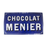 Chocolate Menier enamel plate