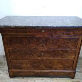 Chest of drawers with old marble
