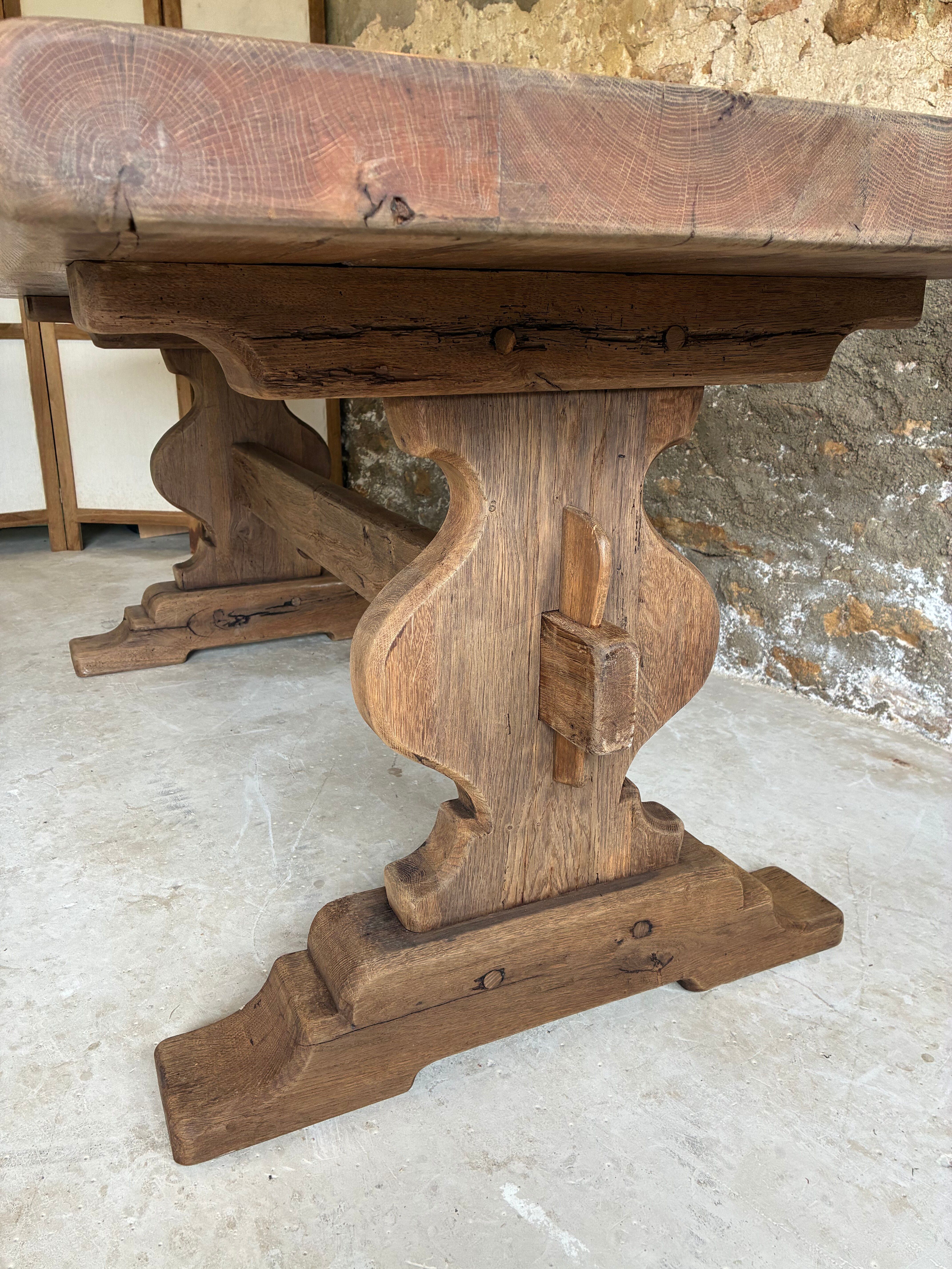 Monastery style farmhouse table