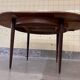 Table à manger ronde extensible en teck vintage