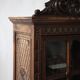 Antique Breton display cabinet in chestnut, France, circa 1880–1890
