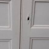 Pair of 19th-century cupboard doors and their frame (1st), woodwork