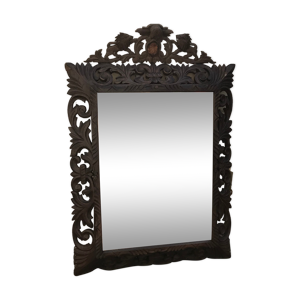 Miroir biseauté bois