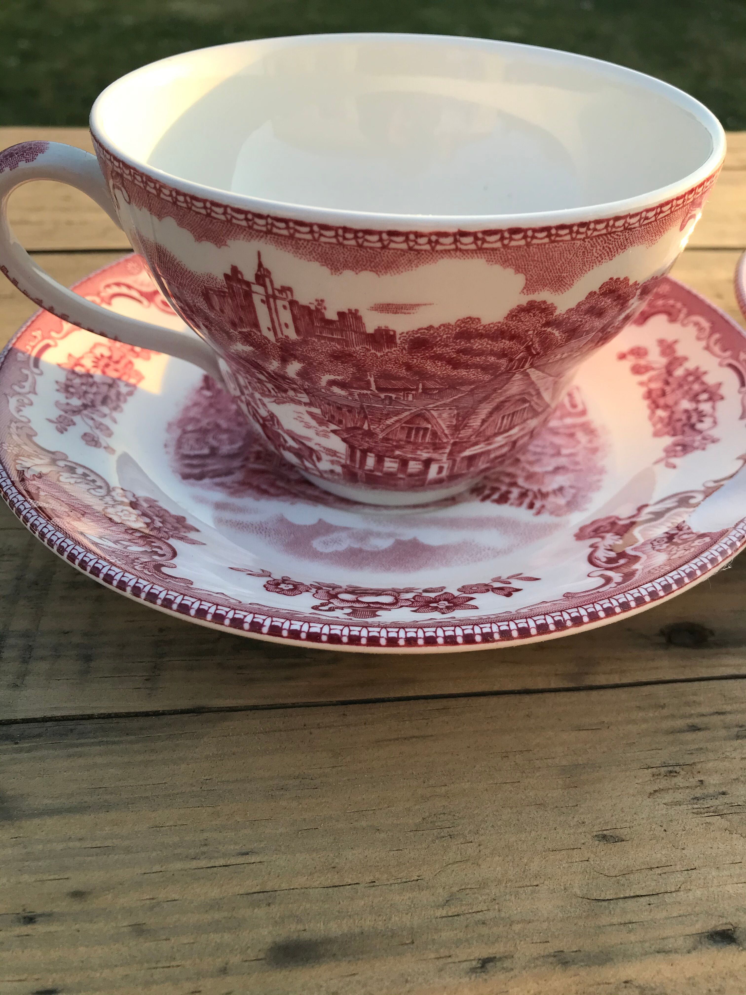 Cup with vintage saucer