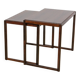Mid-Century Rosewood Nesting Tables, 1960s, Sweden, Set of 2