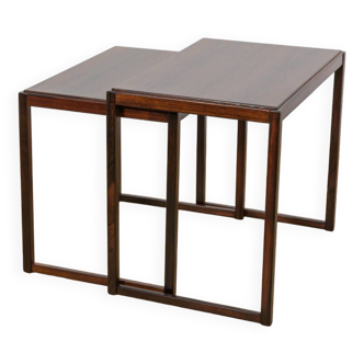 Mid-Century Rosewood Nesting Tables, 1960s, Sweden, Set of 2