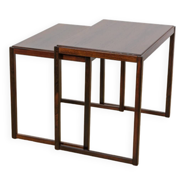 Mid-Century Rosewood Nesting Tables, 1960s, Sweden, Set of 2