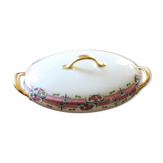 Soup Vegetable Porcelain Limoges gilded roses