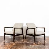 GFM-64 Armchairs by Edmund Homa from Gościcińskie Fabryki Mebli, 1960s, Set of 2