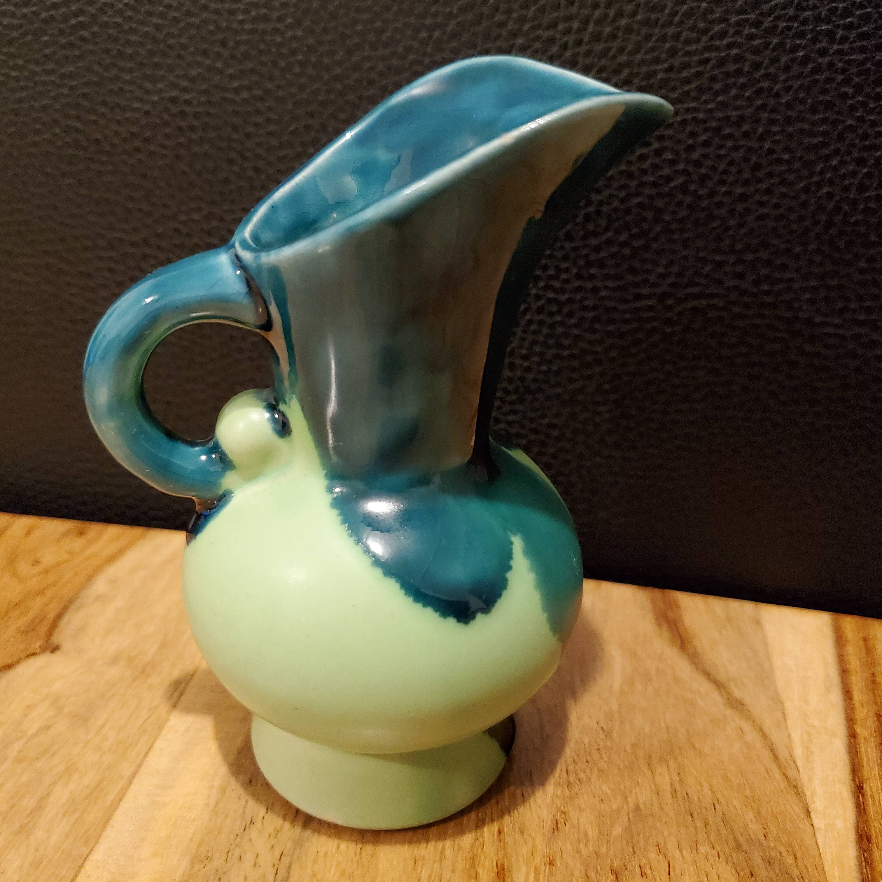 Ceramic vase pitcher signed
