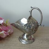Sucrier Alliage zinc plaqué argent, pot à sucre décoration table