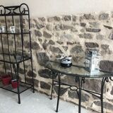 Etagère métal et verre