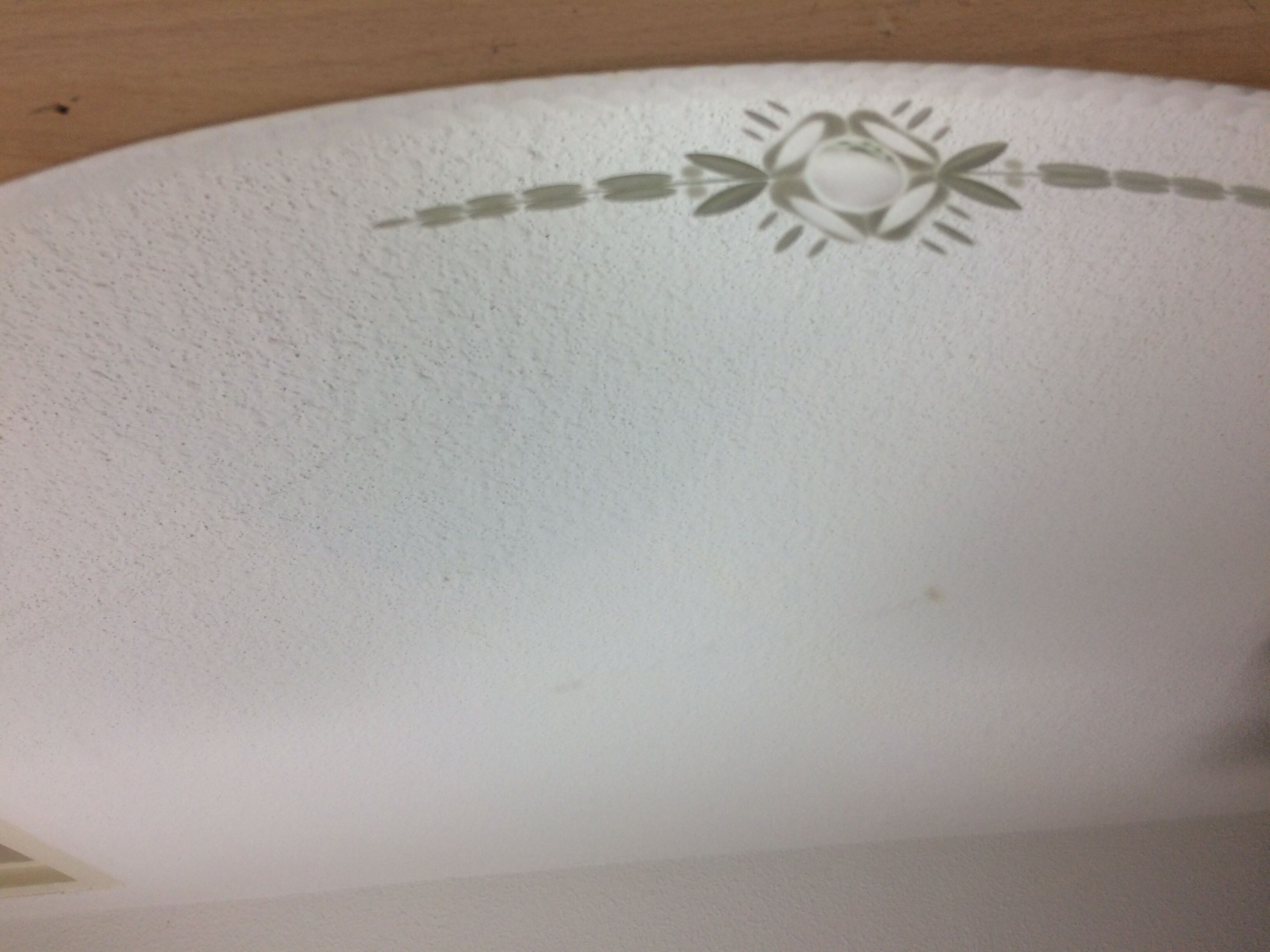 Mirror bevelled glass flowers 48x34 cm