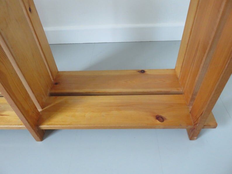 Scandinavian solid wood shelf 60 70s