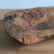 Olive wood trinket tray, 1950