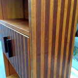 Bibliothèque en bois 2 teintes, 1960