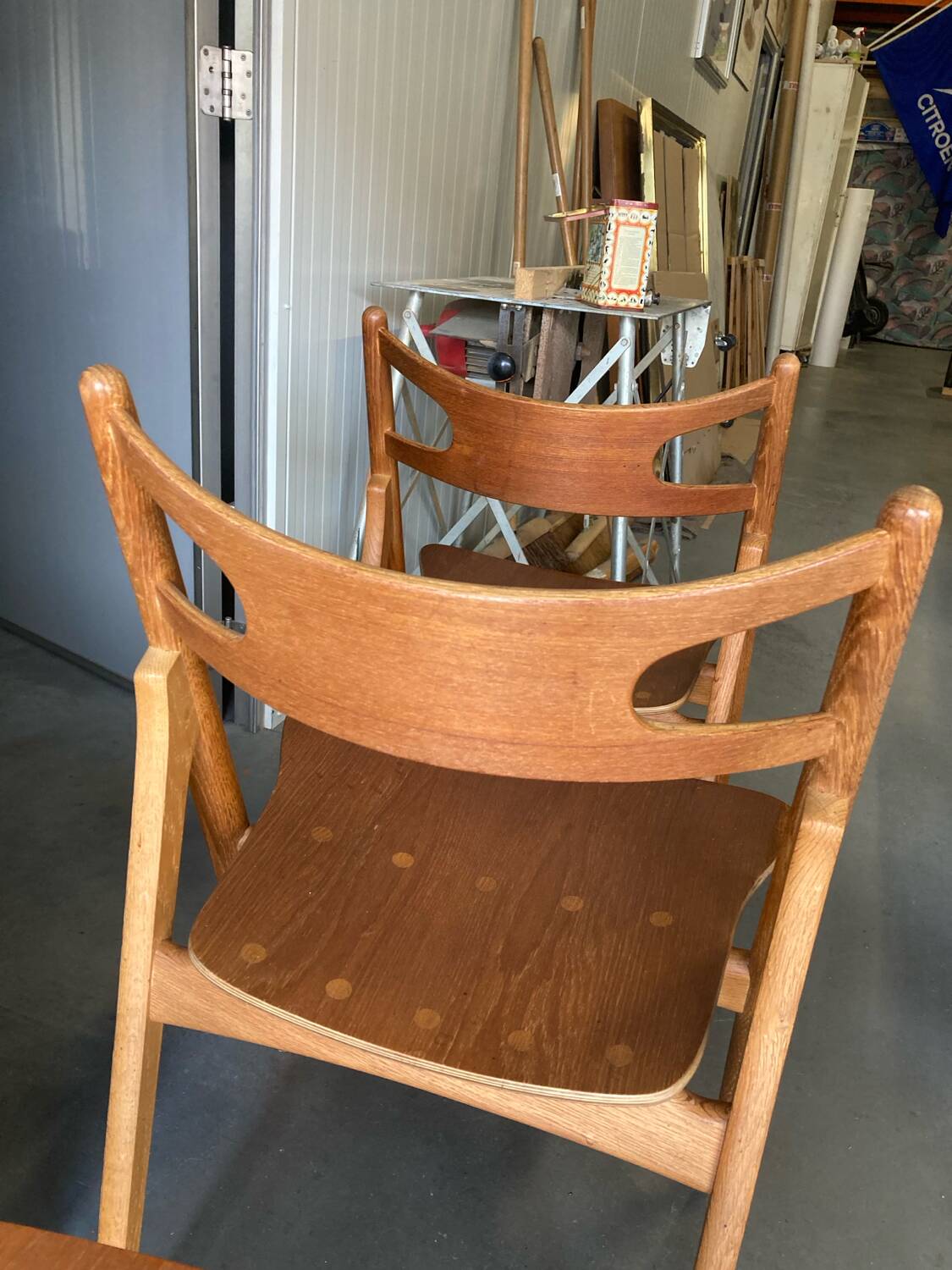 Chaises CH29 Sawbuck par Hans Wegner pour Carl Hansen & Son. Lot de 4