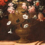 Still life with flower vase from the 18th century