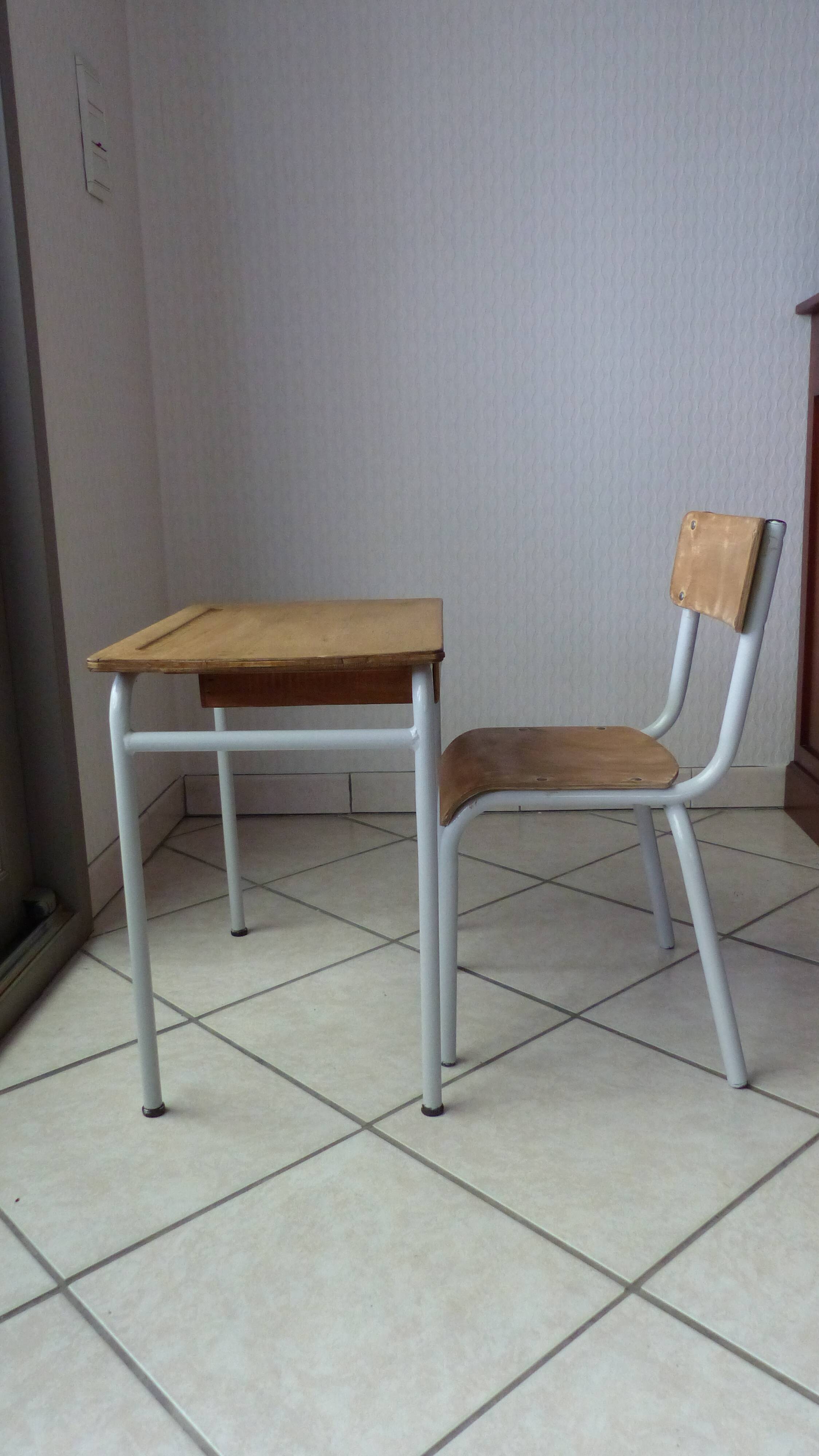 Desk and chair