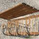 Wicker wall coat-hanger 1960