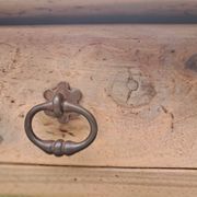 Antique desk in Louis Philippe style made of cherry wood with 2 drawers.