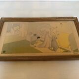 Old religious illustration frame