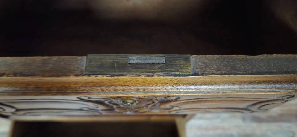 Antique walnut secretary – Louis XV style – Drop-down – 19th century