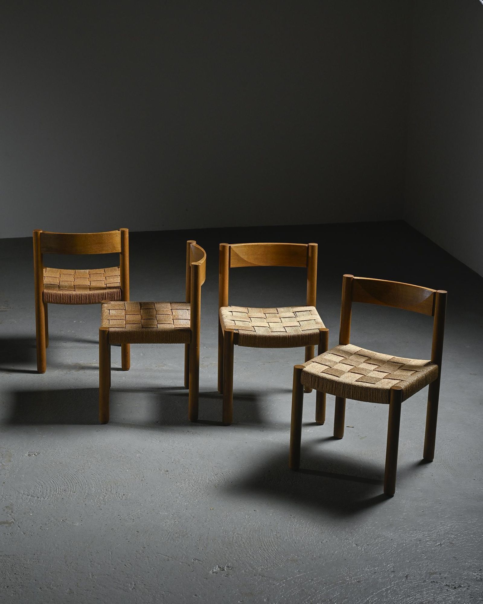 Set of four model 6200 chairs by Robert and Trix Haussmann, Dietiker, 1963